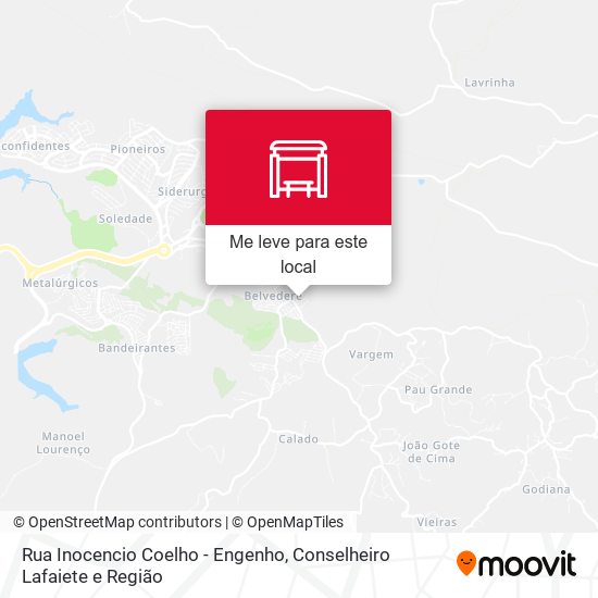 Rua Inocencio Coelho - Engenho mapa