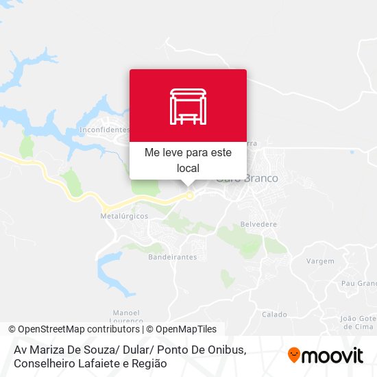 Av Mariza De Souza/ Dular/ Ponto De Onibus mapa
