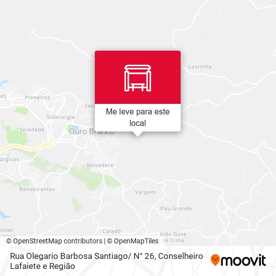 Rua Olegario Barbosa Santiago/ N° 26 mapa