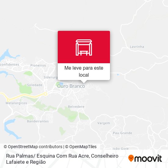 Rua Palmas/ Esquina Com Rua Acre mapa