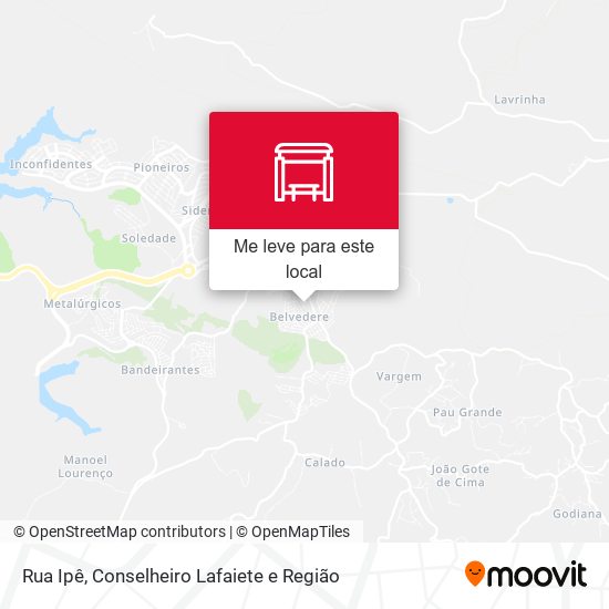 Rua Ipê mapa