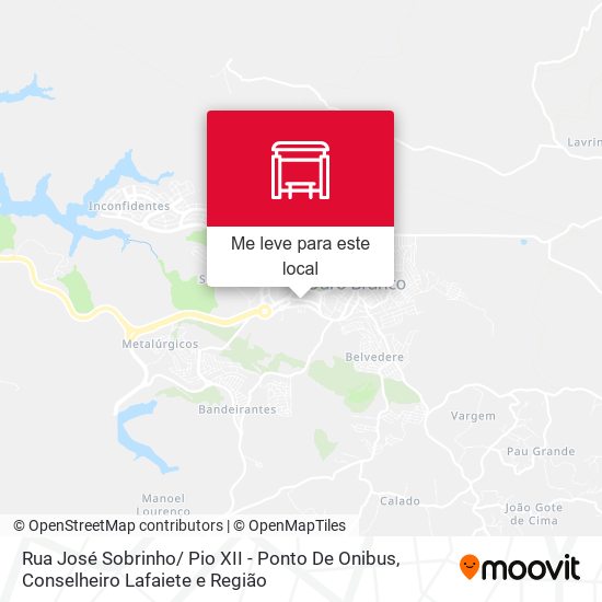 Rua José Sobrinho/ Pio XII - Ponto De Onibus mapa