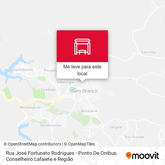 Rua José Fortunato Rodrigues - Ponto De Onibus mapa