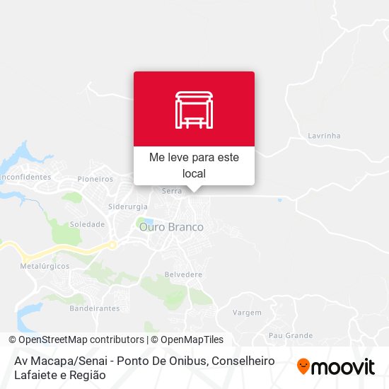 Av Macapa / Senai - Ponto De Onibus mapa