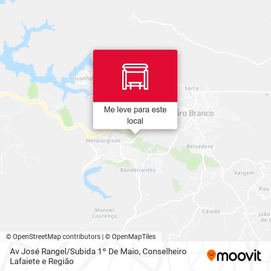 Av José Rangel / Subida 1º De Maio mapa