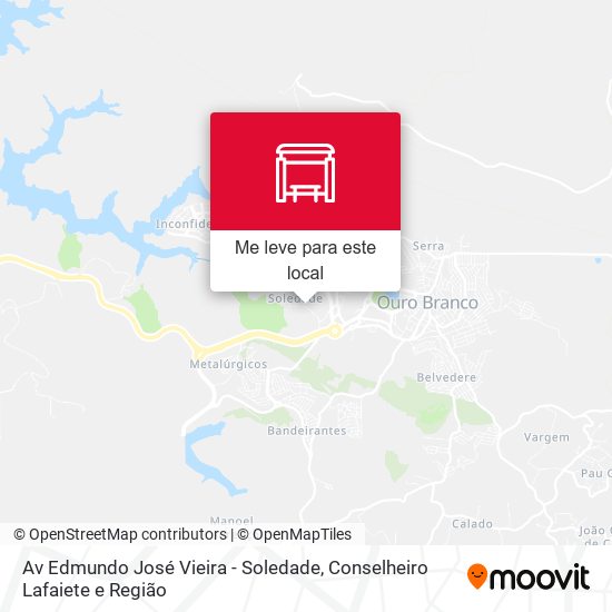 Av Edmundo José Vieira - Soledade mapa