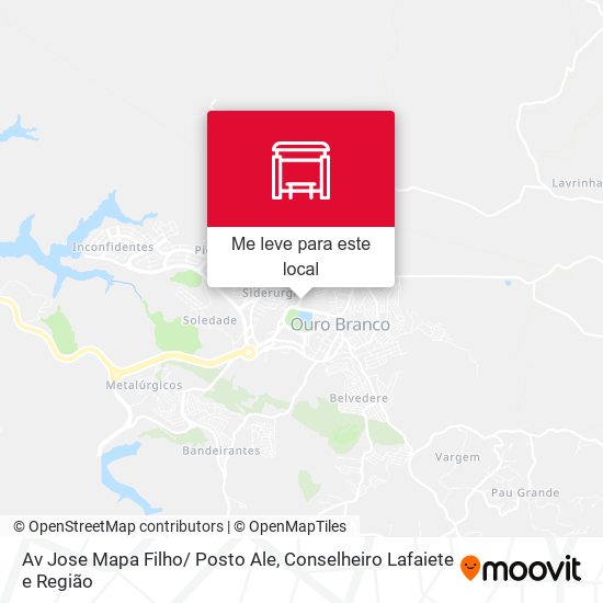 Av Jose Mapa Filho/ Posto Ale mapa