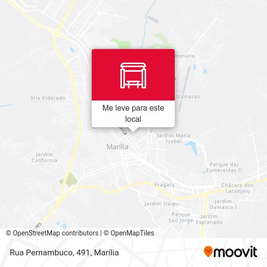 Rua Pernambuco, 491 mapa