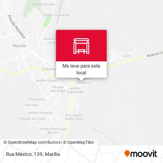 Rua México, 139 mapa