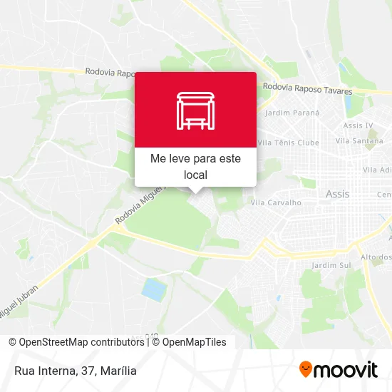Rua Interna, 37 mapa