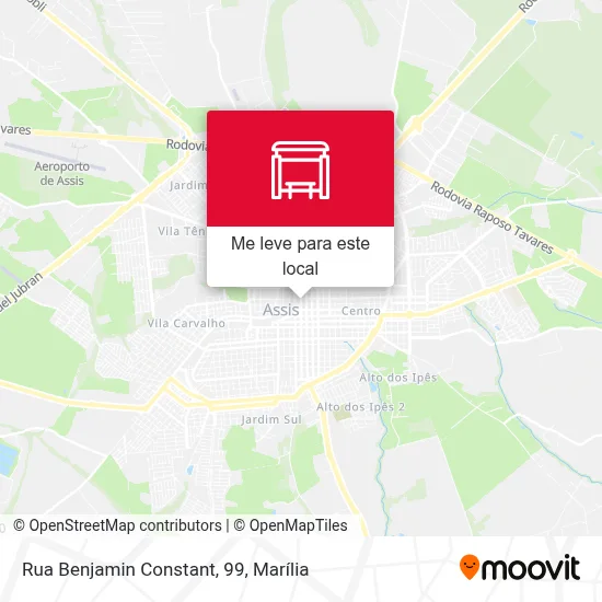 Rua Benjamin Constant, 99 mapa