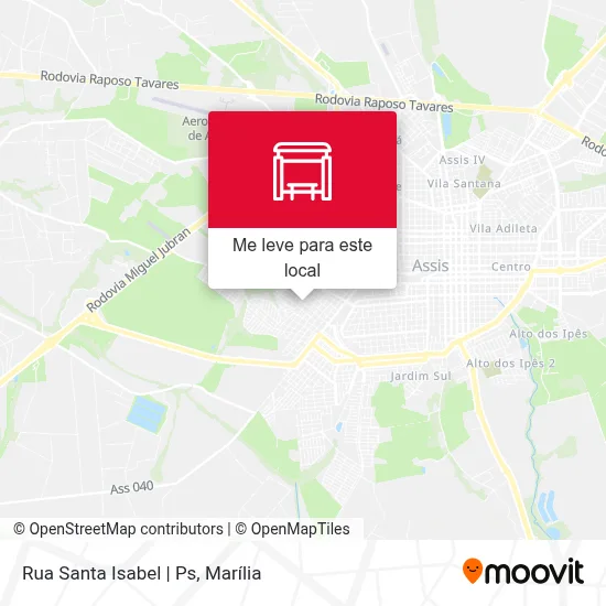 Rua Santa Isabel | Ps mapa