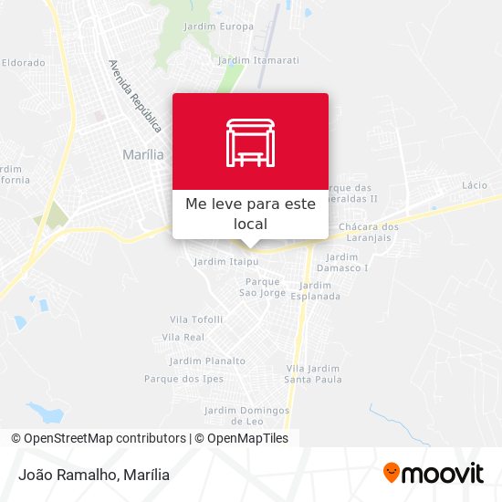 João Ramalho mapa