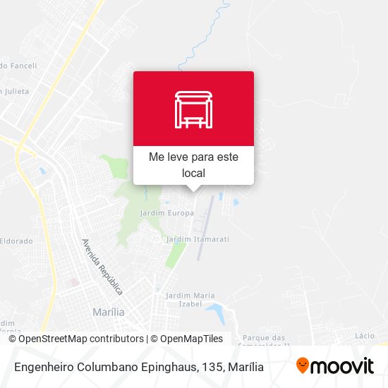 Engenheiro Columbano Epinghaus, 135 mapa