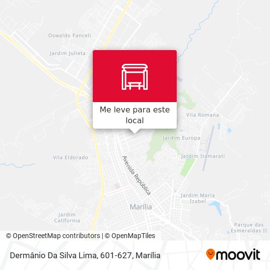 Dermânio Da Silva Lima, 601-627 mapa