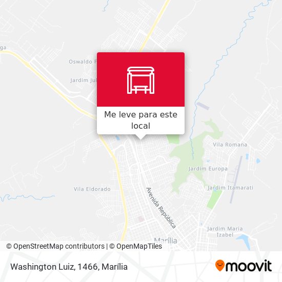 Washington Luiz, 1466 mapa