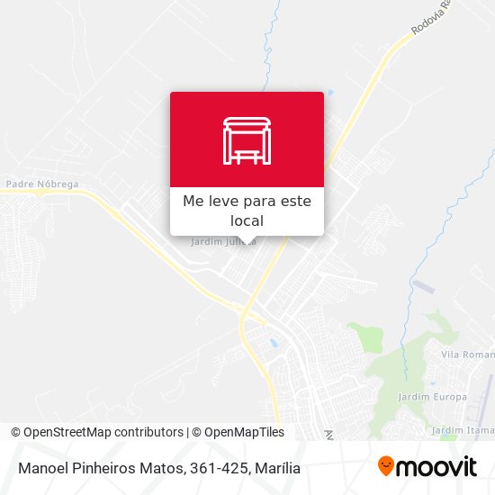 Manoel Pinheiros Matos, 361-425 mapa