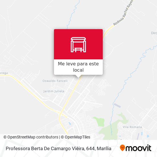 Professora Berta De Camargo Viêira, 644 mapa