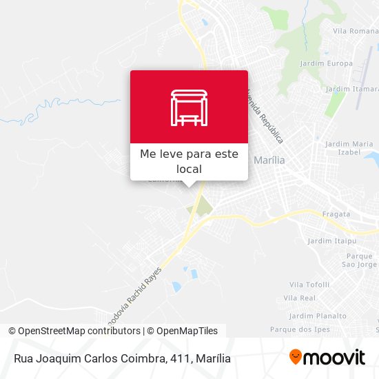 Rua Joaquim Carlos Coimbra, 411 mapa