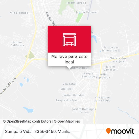Sampaio Vidal, 3356-3460 mapa
