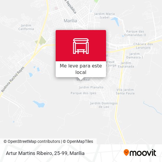 Artur Martins Ribeiro, 25-99 mapa