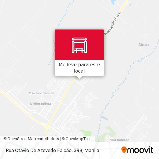 Rua Otávio De Azevedo Falcão, 399 mapa