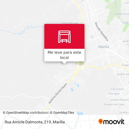 Rua Amicle Dalmonte, 219 mapa