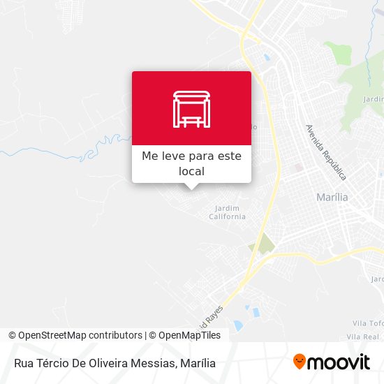 Rua Tércio De Oliveira Messias mapa