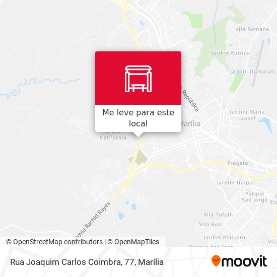 Rua Joaquim Carlos Coimbra, 77 mapa