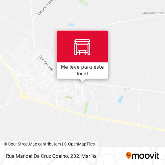 Rua Manoel Da Cruz Coelho, 232 mapa