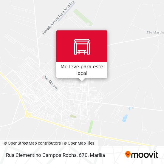 Rua Clementino Campos Rocha, 670 mapa