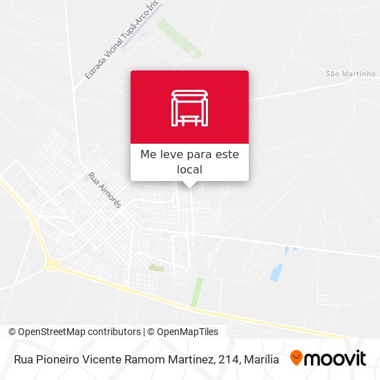 Rua Pioneiro Vicente Ramom Martinez, 214 mapa