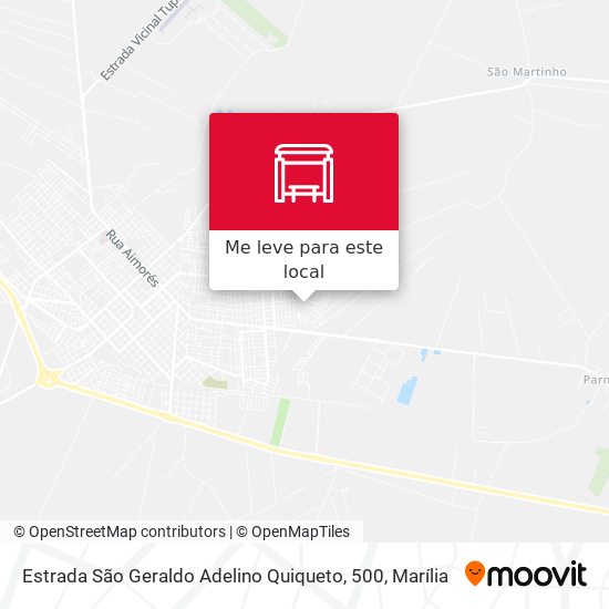 Estrada São Geraldo Adelino Quiqueto, 500 mapa