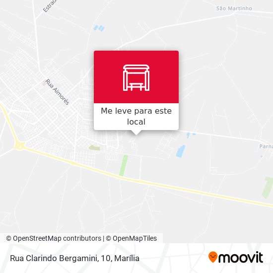 Rua Clarindo Bergamini, 10 mapa