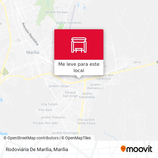 Rodoviária De Marília mapa