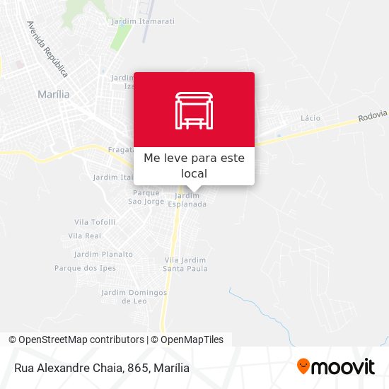 Rua Alexandre Chaia, 865 mapa