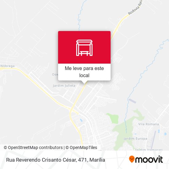 Rua Reverendo Crisanto César, 471 mapa