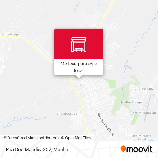 Rua Dos Mandis, 252 mapa