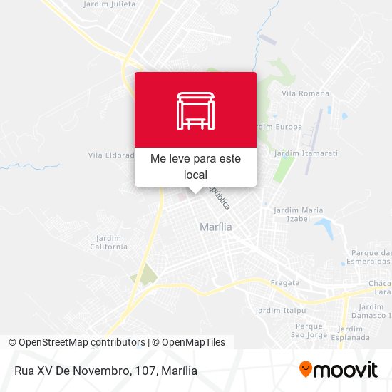 Rua XV De Novembro, 107 mapa