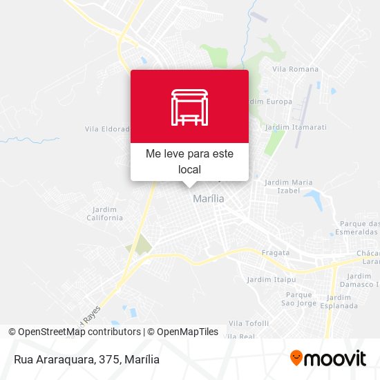 Rua Araraquara, 375 mapa
