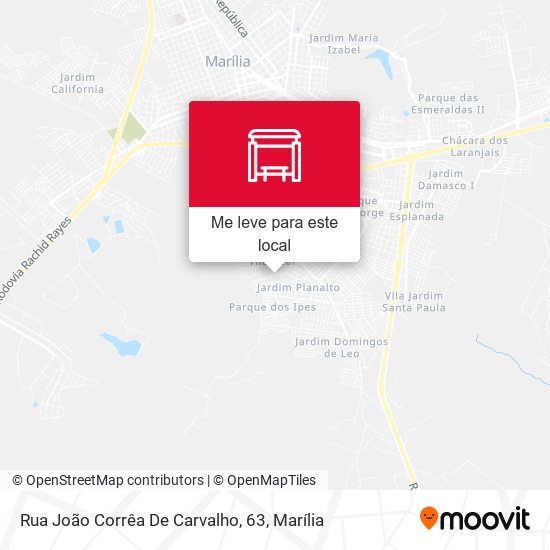 Rua João Corrêa De Carvalho, 63 mapa