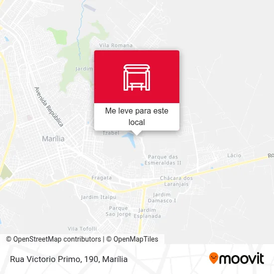 Rua Victorio Primo, 190 mapa