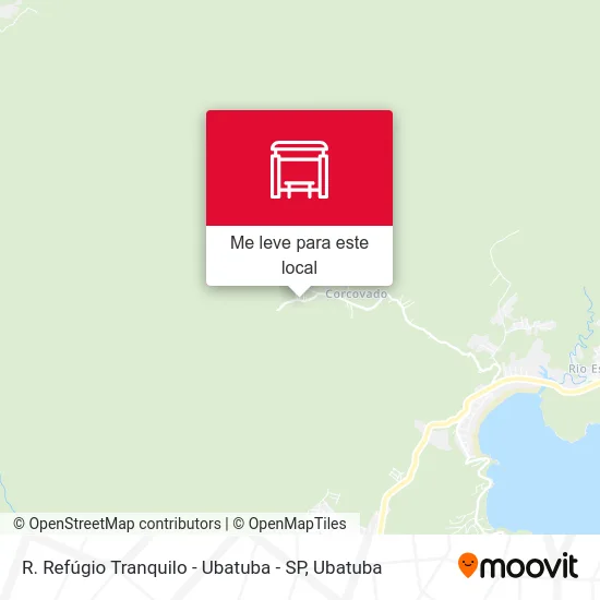 R. Refúgio Tranquilo -  Ubatuba - SP mapa