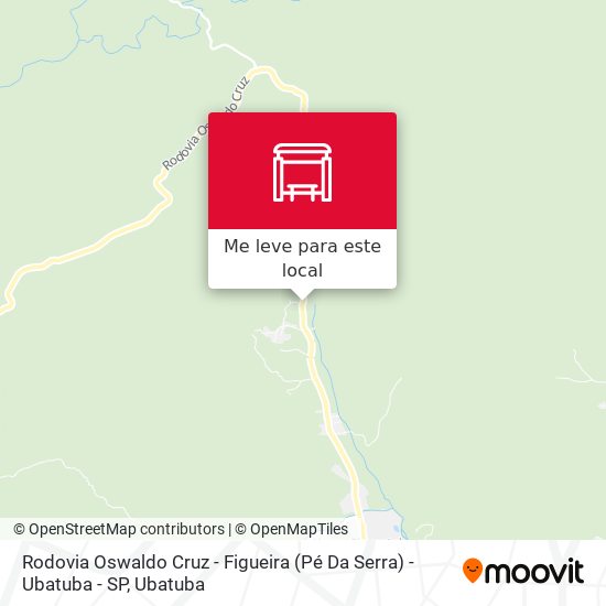 Rodovia Oswaldo Cruz - Figueira (Pé Da Serra) -  Ubatuba - SP mapa