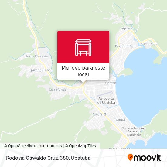 Rodovia Oswaldo Cruz, 380 mapa