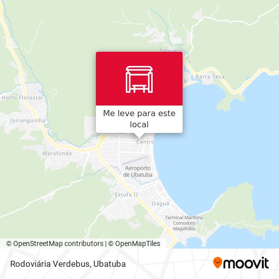 Rodoviária Verdebus mapa