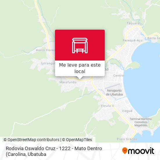 Rodovia Oswaldo Cruz -  1222 - Mato Dentro mapa