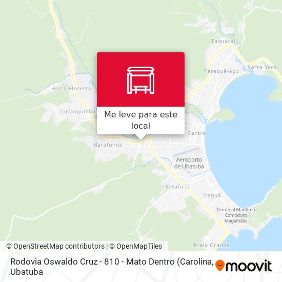 Rodovia Oswaldo Cruz -  810 - Mato Dentro mapa