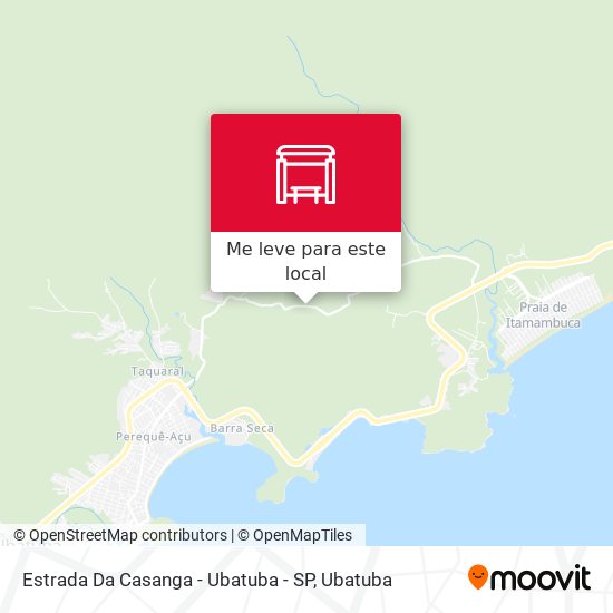 Estrada Da Casanga -  Ubatuba - SP mapa