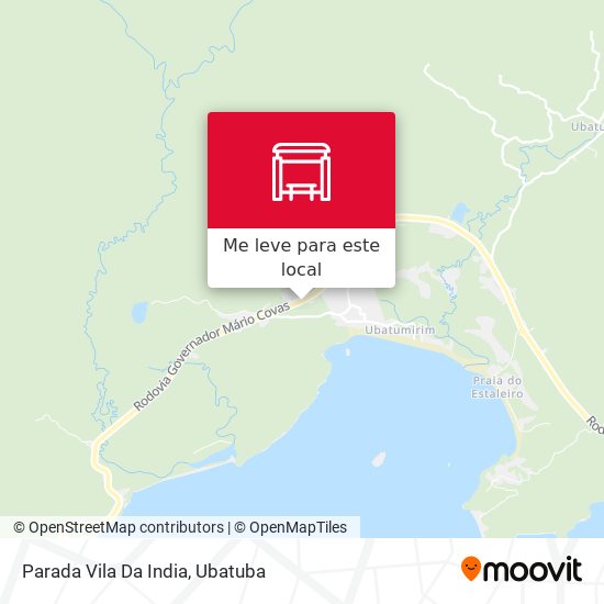 Parada Vila Da India mapa